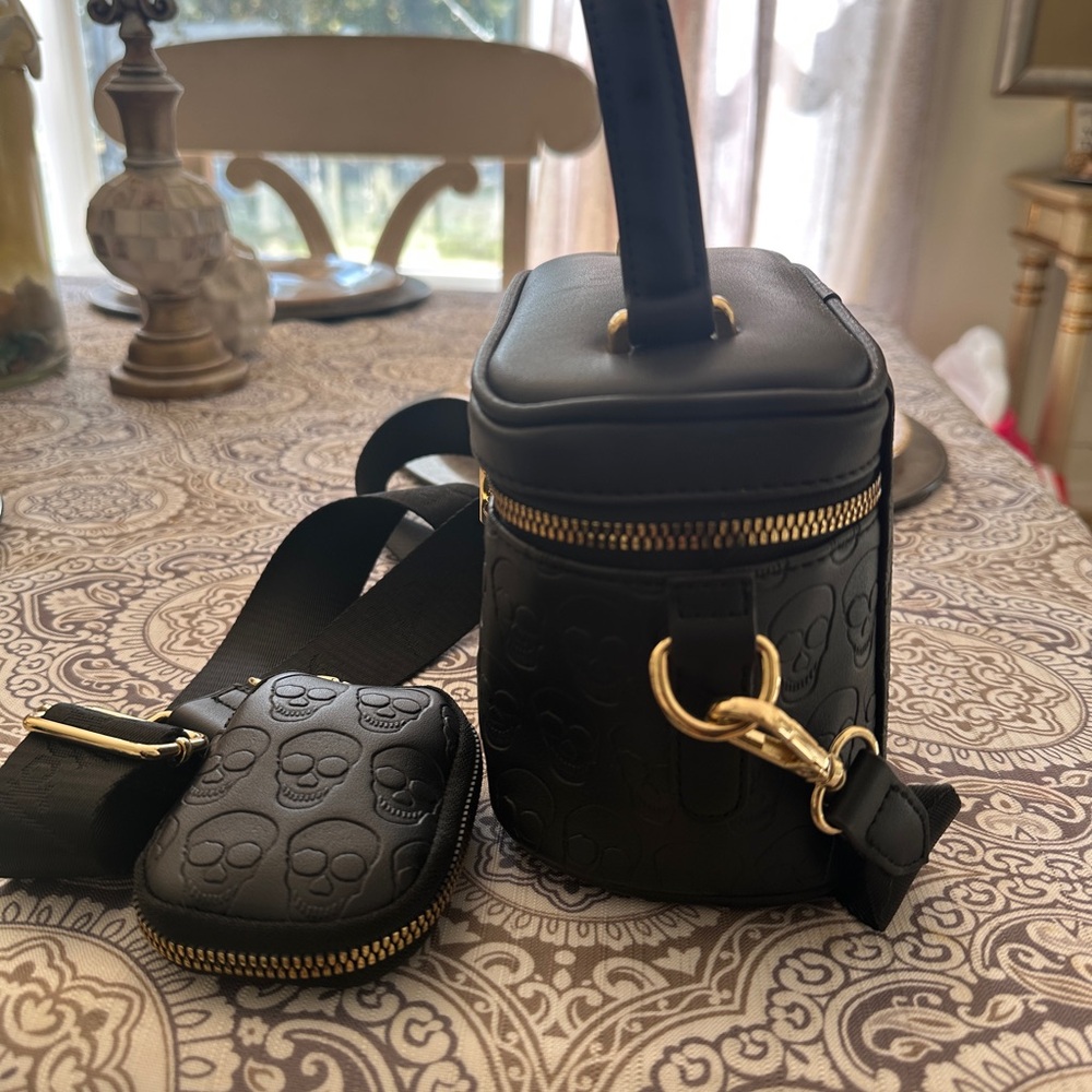Betsey Johnson Vanity Crossbody Bag with Gold Accents